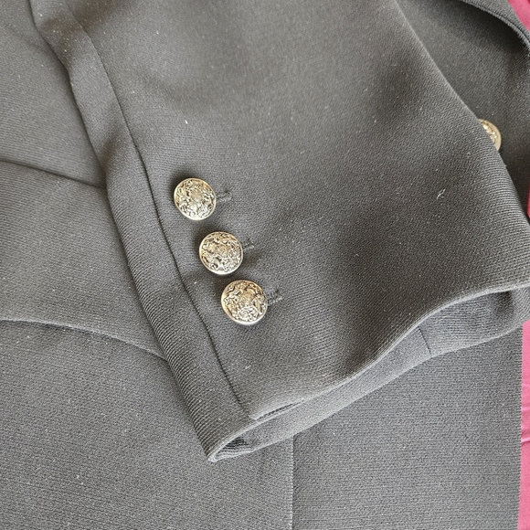 DRAMA Women Black Classic Jacket Size 14 - Picture 4 of 10